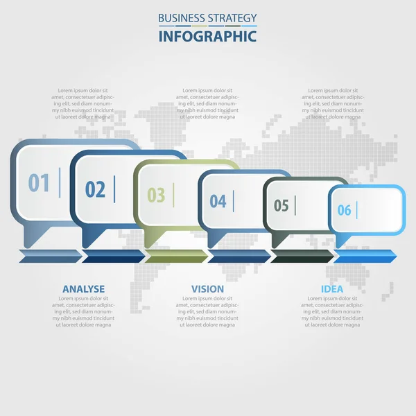Επιχειρηματικό σχέδιο Infographics στοιχεία πλαίσιο μηνύματος — Διανυσματικό Αρχείο