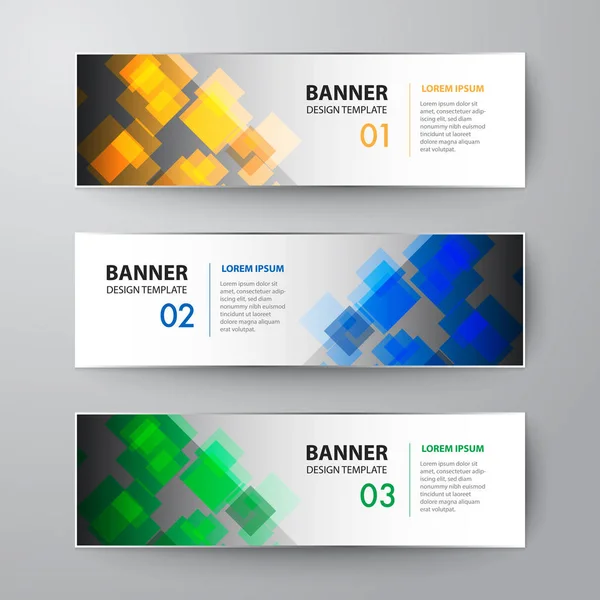 Banners diseño web plantilla abstracto vector fondo — Archivo Imágenes Vectoriales