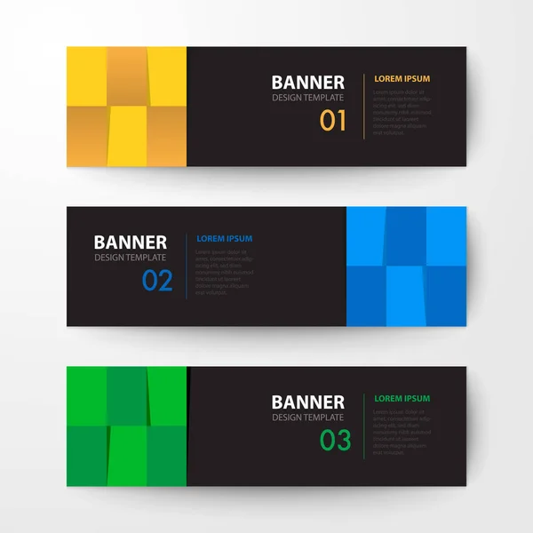 Banner Web-Design-Vorlage abstrakte Vektor Hintergrund — Stockvektor