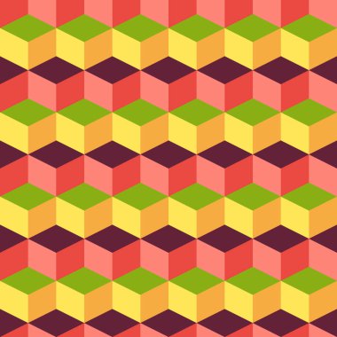 kumaş arkaplan dijital web grafiği yazdırmak için soyut renkli geometrik tasarım şablon vektör çizimi