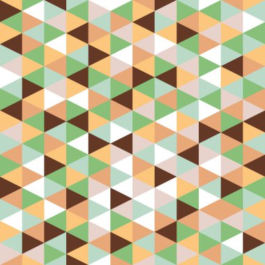 Kumaş arkaplan dijital web grafiği yazdırmak için soyut renkli yeşil ton St. Patrick Günü sanat deco stili geometrik tasarım vektör çizimi