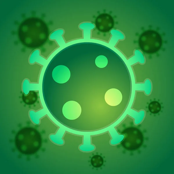 Utbrott Coronavirus Grafisk Bakgrund Vektor Illustration — Stock vektor