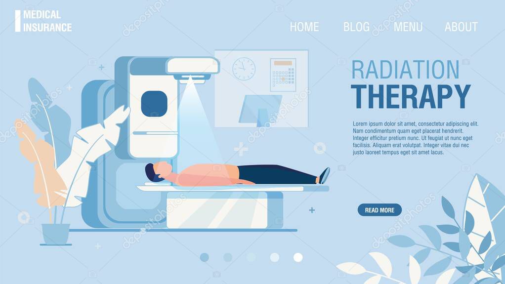 Landing Page Offering Radiation Therapy Service
