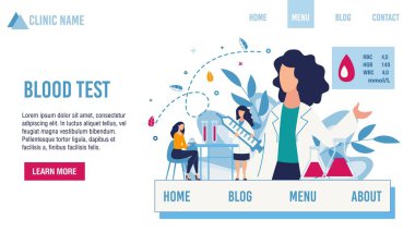 Klinik Laboratuvarı İniş Sayfası Kan Testi Sunuyor