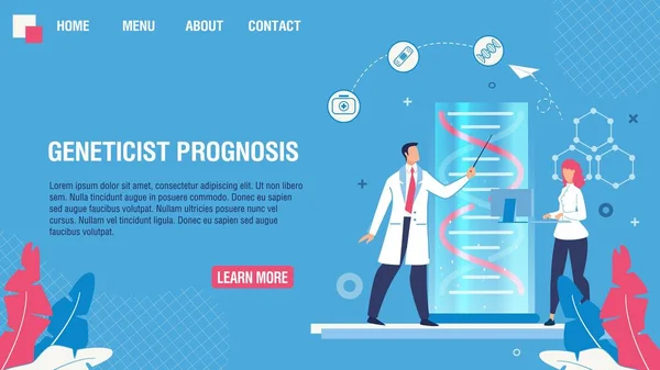 Landing Page Offering Geneticist Prognosis Service