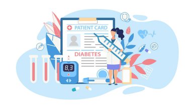 Diabetes Control Therapy Medical Cutout Cartoon clipart