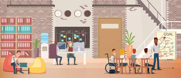 Perspectives de travail pour les personnes handicapées Concept vectoriel — Image vectorielle