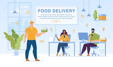 Ofis hizmetleri web sayfasına yemek servisi teslimatı