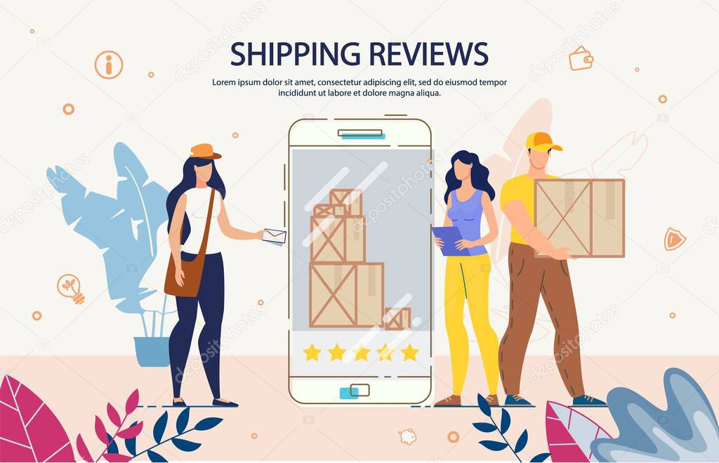 Shipping Reviews and Delivery Services Rating
