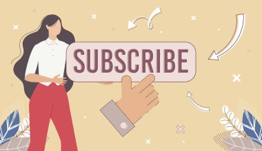 Blogger Web Sayfası, Kanal Üye Vektör Banner