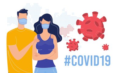 Coronavirus Contamination Prevention Flat Vector