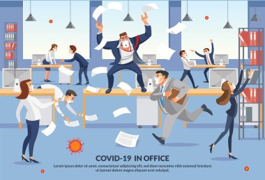 Banner çalışanları ofisteki Covid-19 yüzünden paniğe kapıldılar