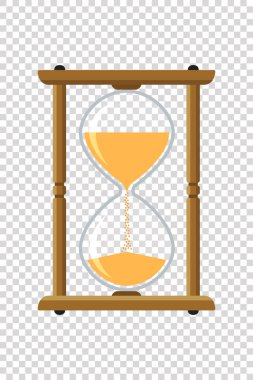 Şeffaf arkaplanda kum saati