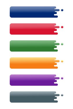 Beyaz arkaplanda düğme simgeleri ayarlandı