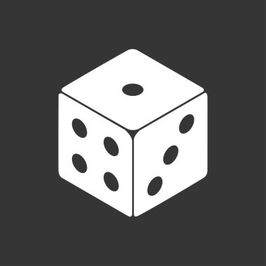 Beyaz zarlar gri arka planda izole edilmiş. Vektör illüstrasyonu