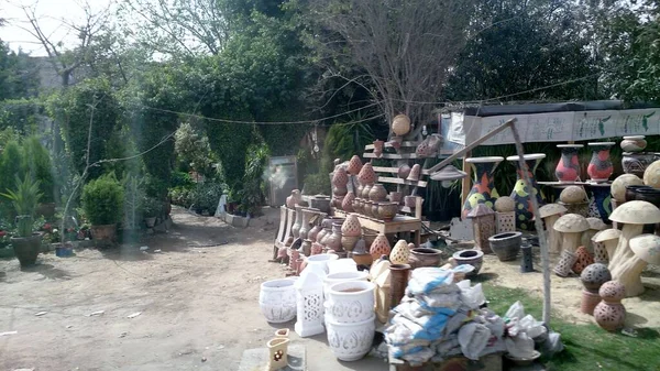 Artesanato Egípcio Diferente Para Venda — Fotografia de Stock