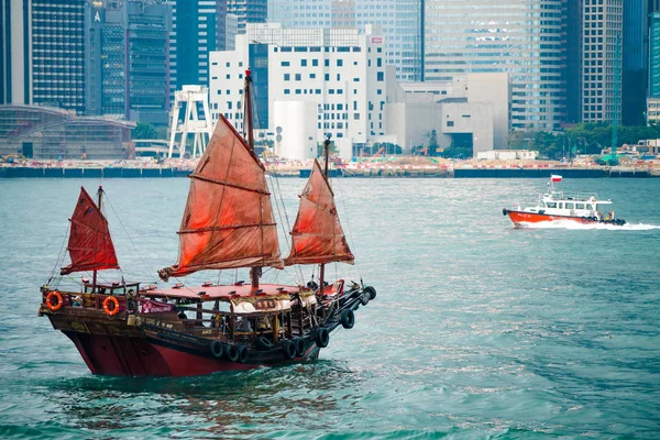 Junk ship, Hong Kong.