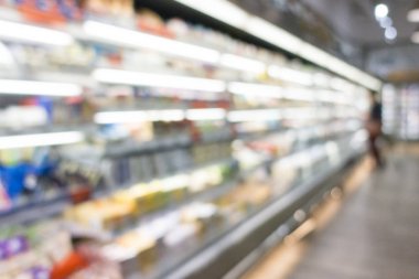 Raf defocused, süpermarket için arka plan görüntüleme.