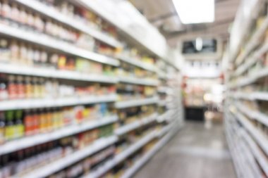 Raf defocused, süpermarket için arka plan görüntüleme.