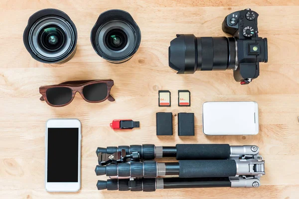 Accessori per fotografi professionisti . — Foto Stock