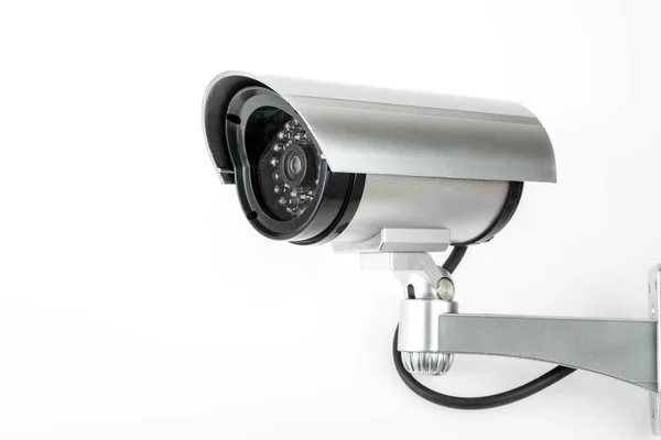 CCTV kamera izolované na bílém pozadí. — Stock fotografie