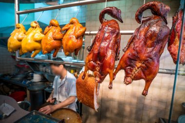 Kaz ve ördek restoranında, Hong Kong