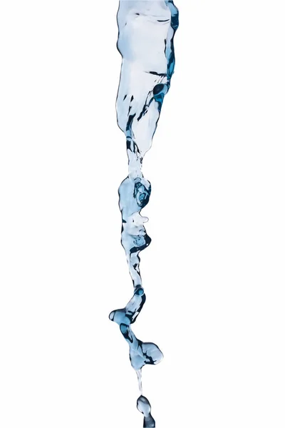 Bolhas de respingo de água e gotas — Fotografia de Stock