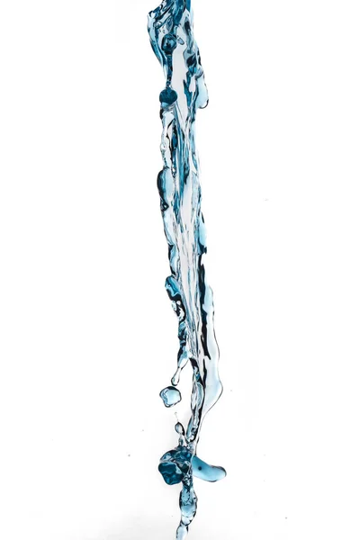 Сплеск Води Ізольовано Білому Тлі — стокове фото