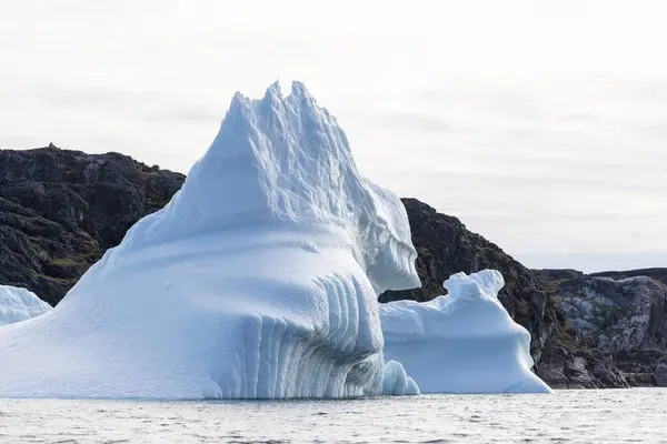 Formation Icebergs Majestueux Groenland — Photo