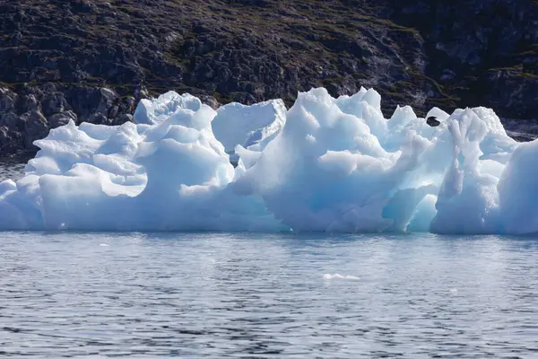 Melting Polar Ice Sunny Atlantic Ocean Greenland — Stock Photo, Image