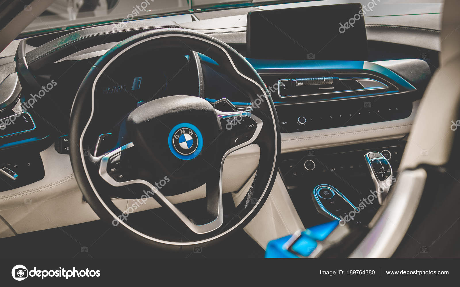 14 08 2017 Chisinau Republic Of Moldova Bmw I8 Interior Look Stock Editorial Photo C Yarvisuals 189764380