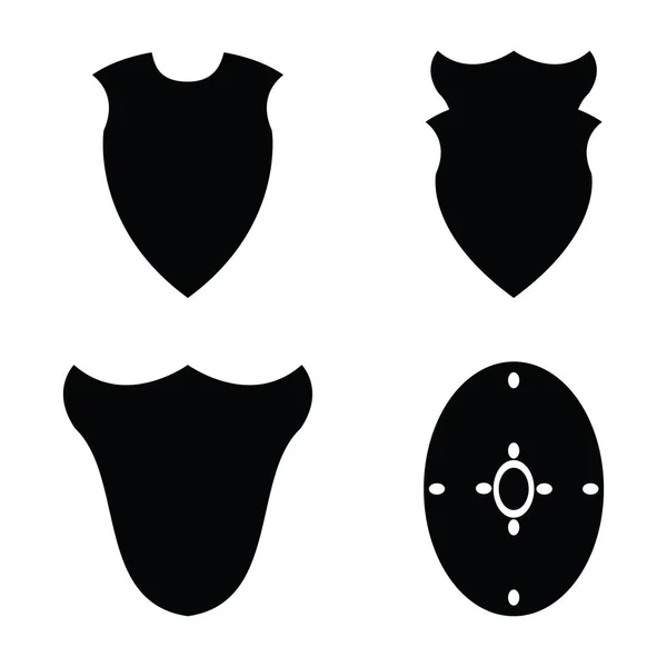 O conjunto de ícones de escudo . —  Vetores de Stock