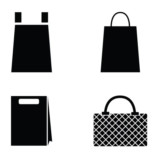 Collezione di icone della shopping bag vettoriale — Vettoriale Stock