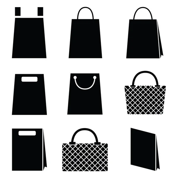 Collezione di icone della shopping bag vettoriale — Vettoriale Stock