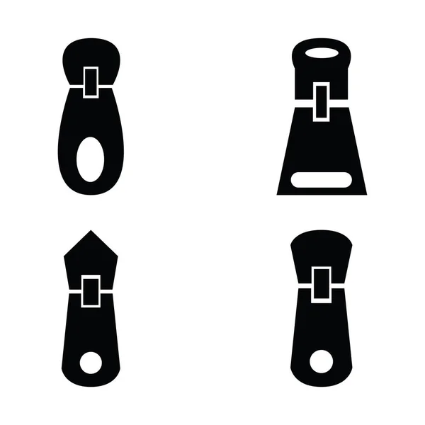 Reißverschlusssymbole — Stockvektor