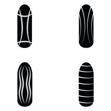 Icon set boyalı tırnaklar