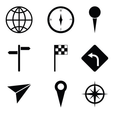 Gezinti Icons set.