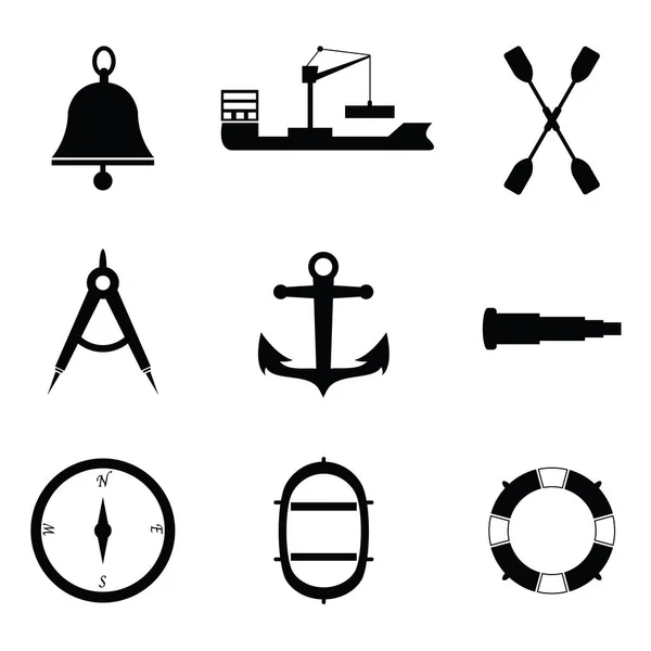 Marine and nautical icon — Stock Vector