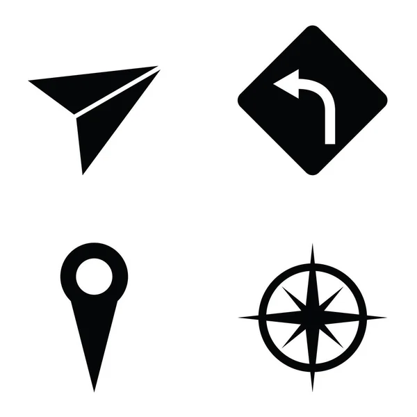 O conjunto de ícones de navegação . — Vetor de Stock
