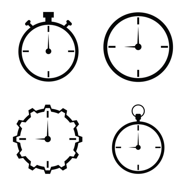 L'ensemble des icônes de la montre — Image vectorielle