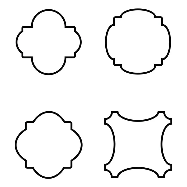 Conjunto de marcos simples — Archivo Imágenes Vectoriales