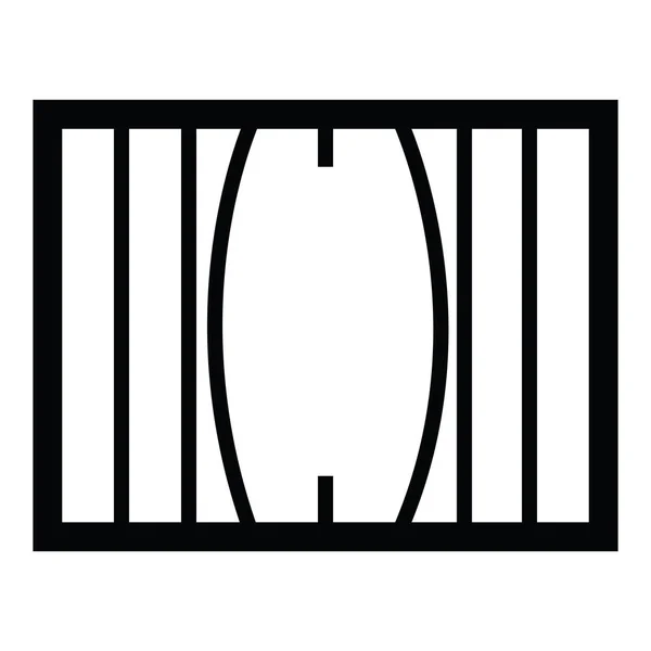 El conjunto de iconos de prisión — Archivo Imágenes Vectoriales