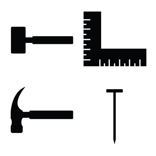 Набор значков Инструменты — стоковый вектор