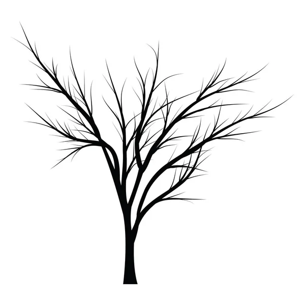 Arbres aux branches mortes — Image vectorielle