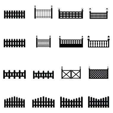 Çit vector Icons set