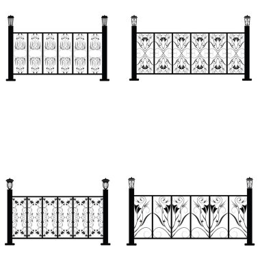 Çit vector Icons set