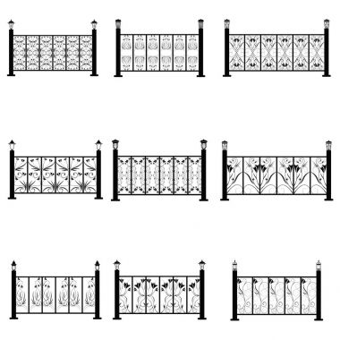 Çit vector Icons set