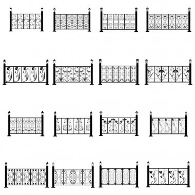 Çit vector Icons set