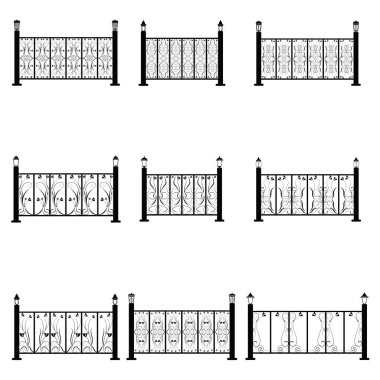Çit vector Icons set