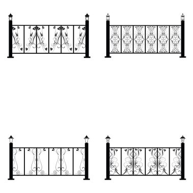 Çit vector Icons set